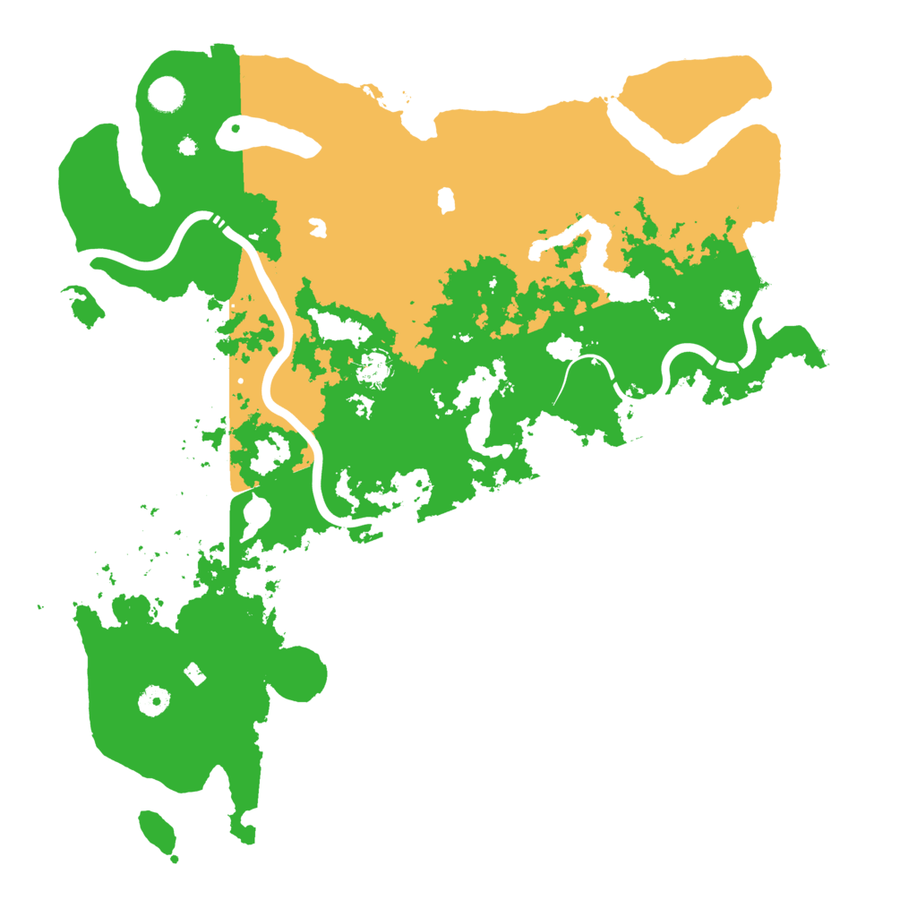 Biome Rust Map: Procedural Map, Size: 4500, Seed: 1999215824