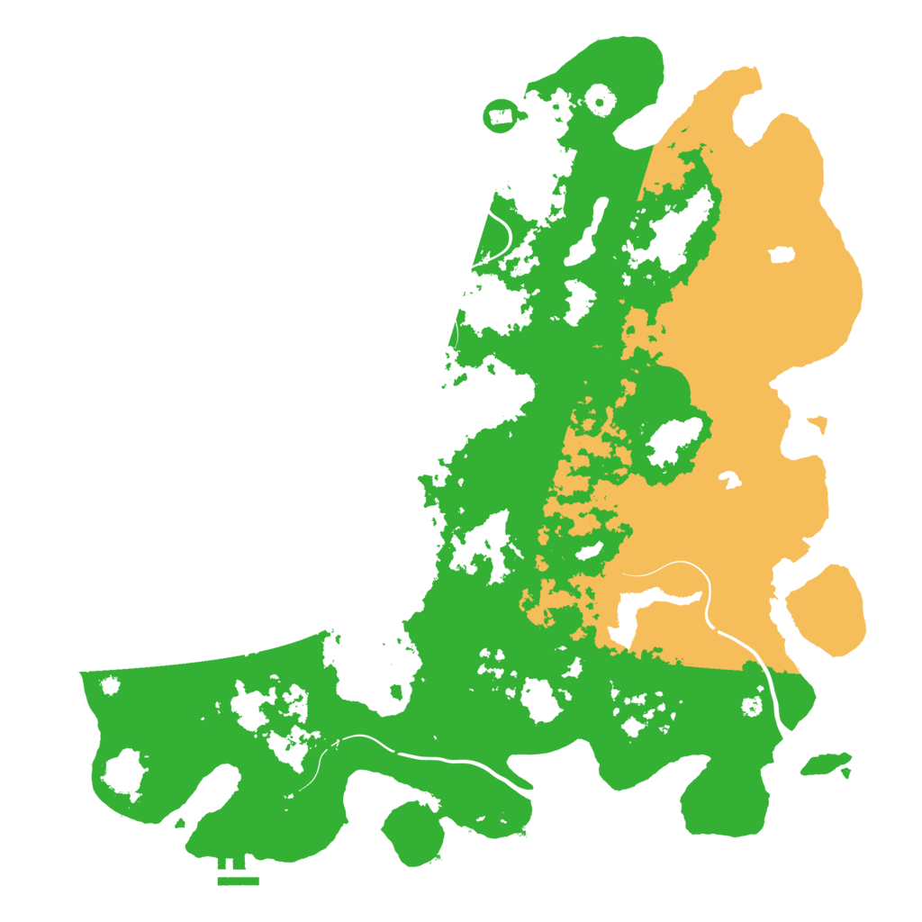 Biome Rust Map: Procedural Map, Size: 4500, Seed: 768896825