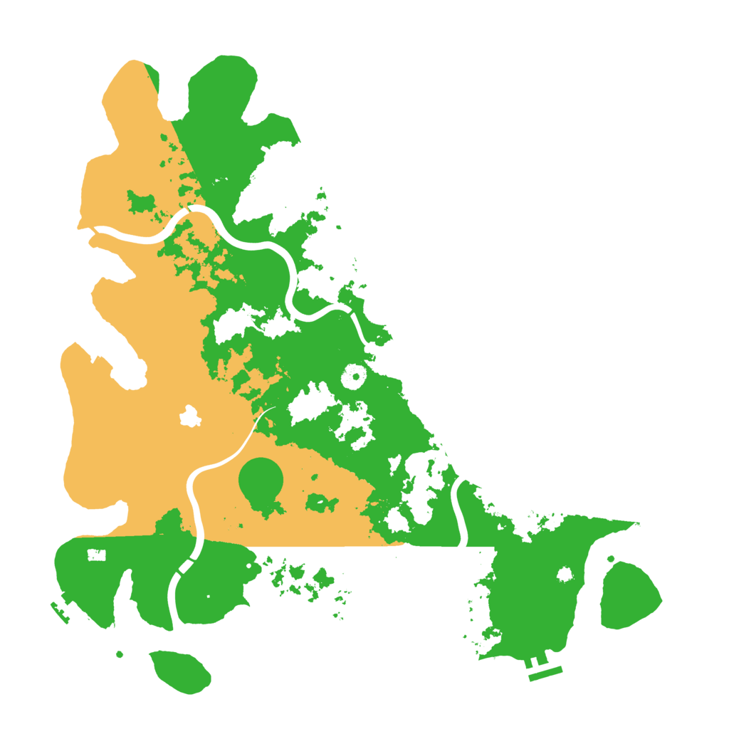 Biome Rust Map: Procedural Map, Size: 4300, Seed: 133769420