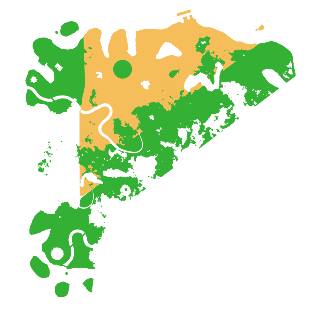 Biome Rust Map: Procedural Map, Size: 4500, Seed: 1070773815