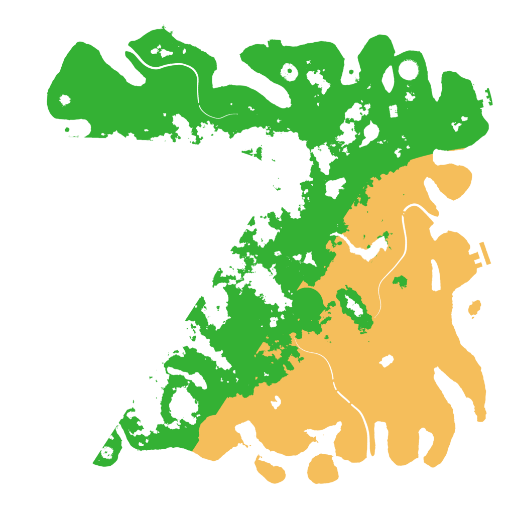 Biome Rust Map: Procedural Map, Size: 4500, Seed: 245664610
