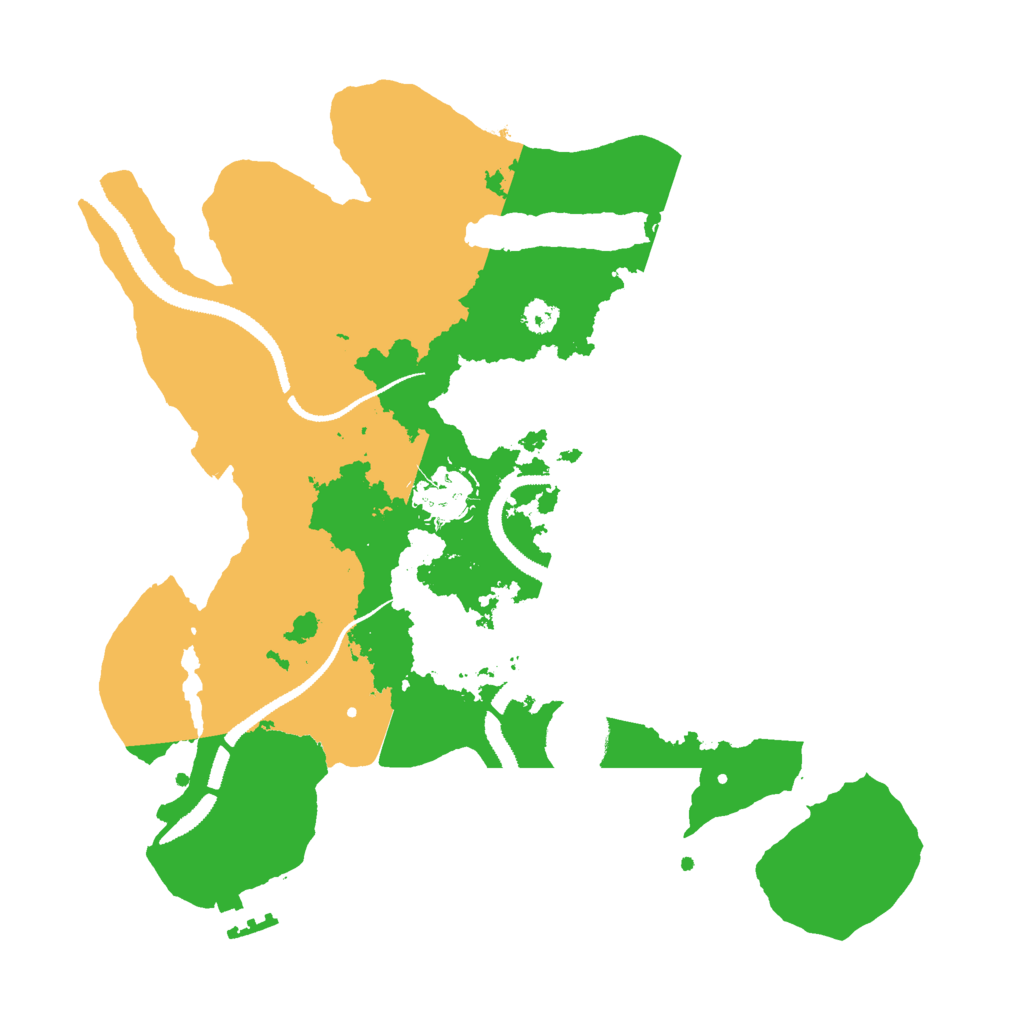 Biome Rust Map: Procedural Map, Size: 3000, Seed: 797352647