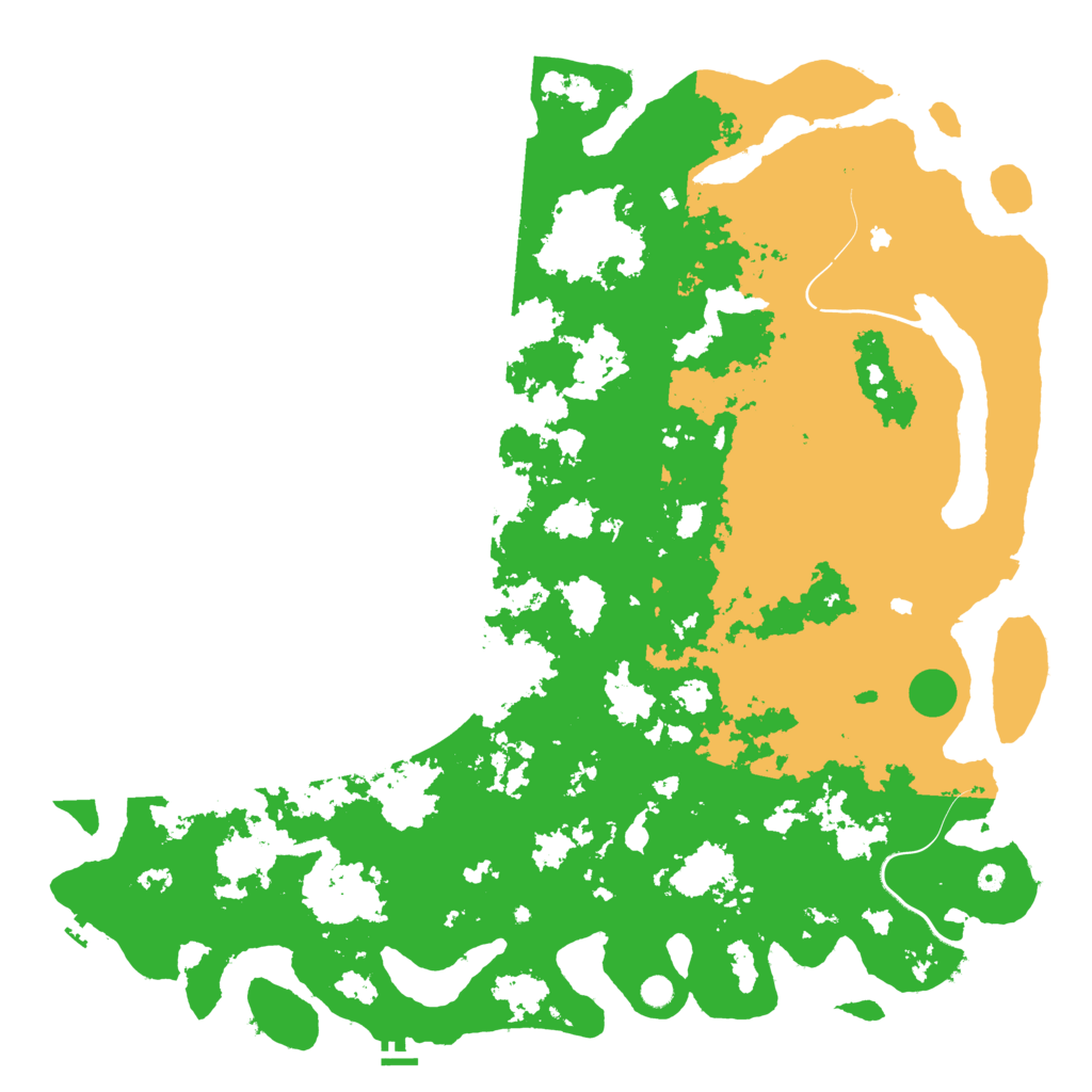 Biome Rust Map: Procedural Map, Size: 6000, Seed: 507506025