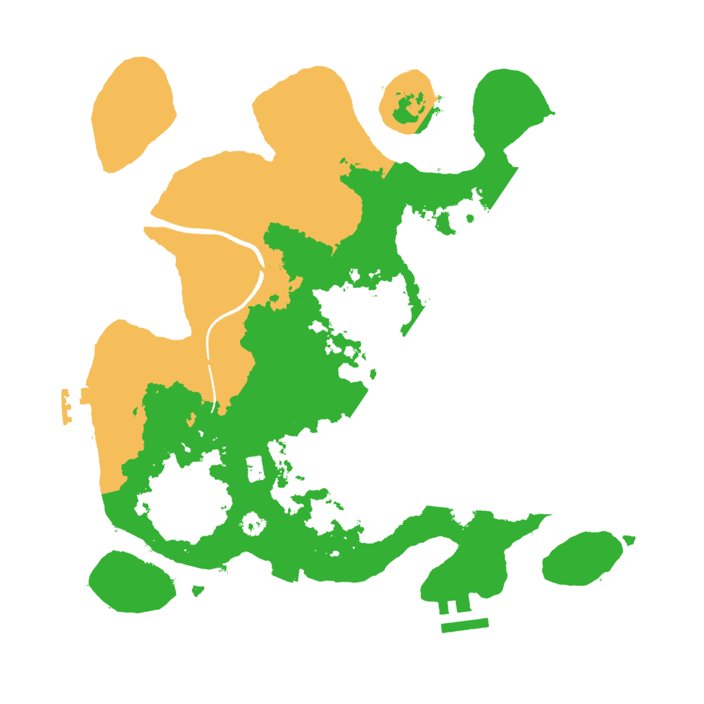 Biome Rust Map: Procedural Map, Size: 3000, Seed: 93124