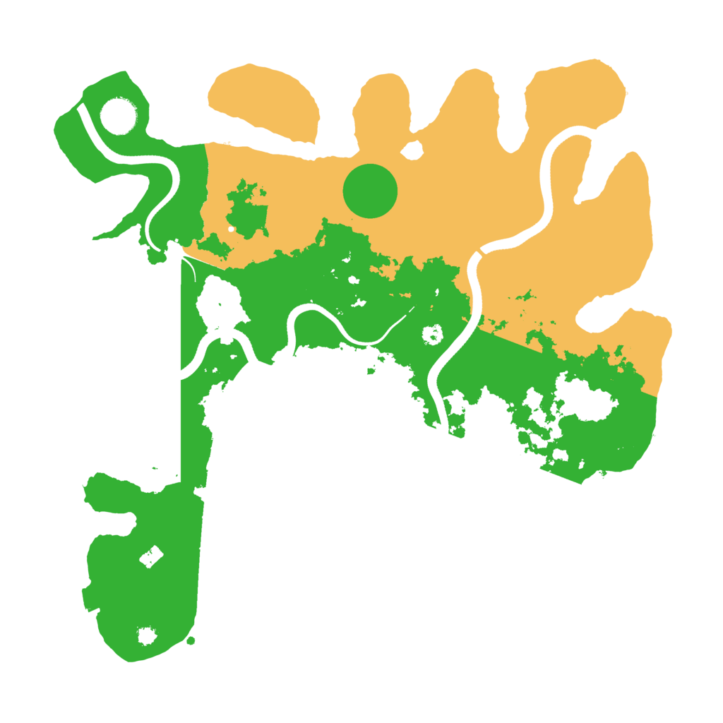 Biome Rust Map: Procedural Map, Size: 3500, Seed: 6559412