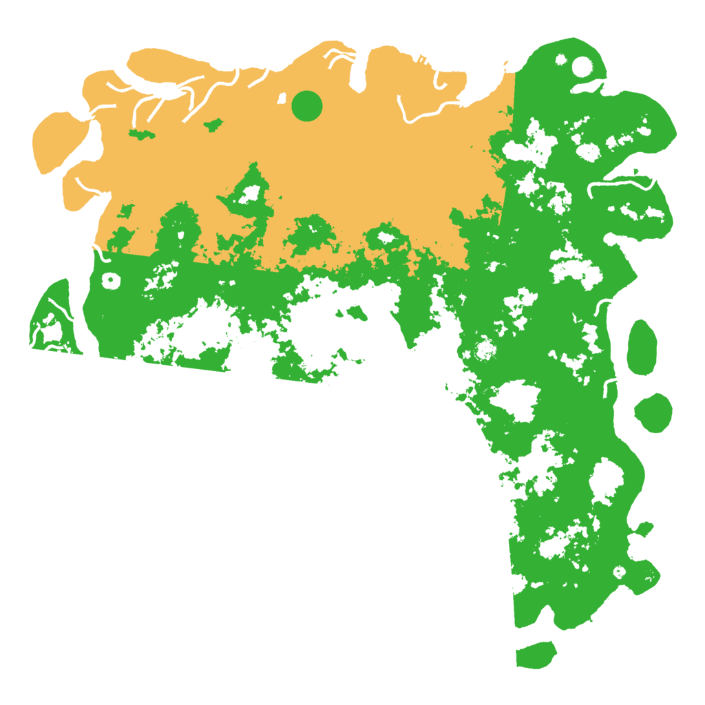 Biome Rust Map: Procedural Map, Size: 6000, Seed: 1419699618