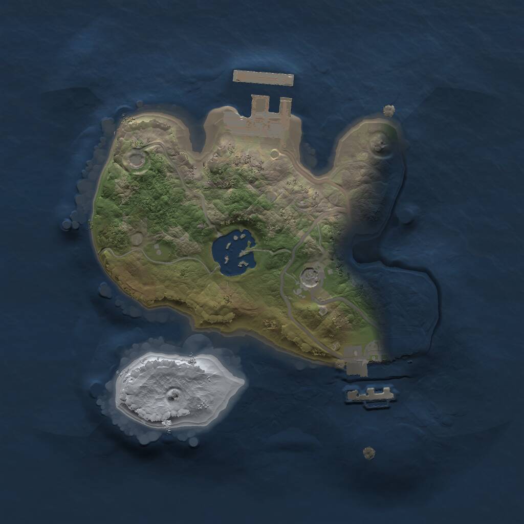 Rust Map: Procedural Map, Size: 1750, Seed: 142522653, 5 Monuments