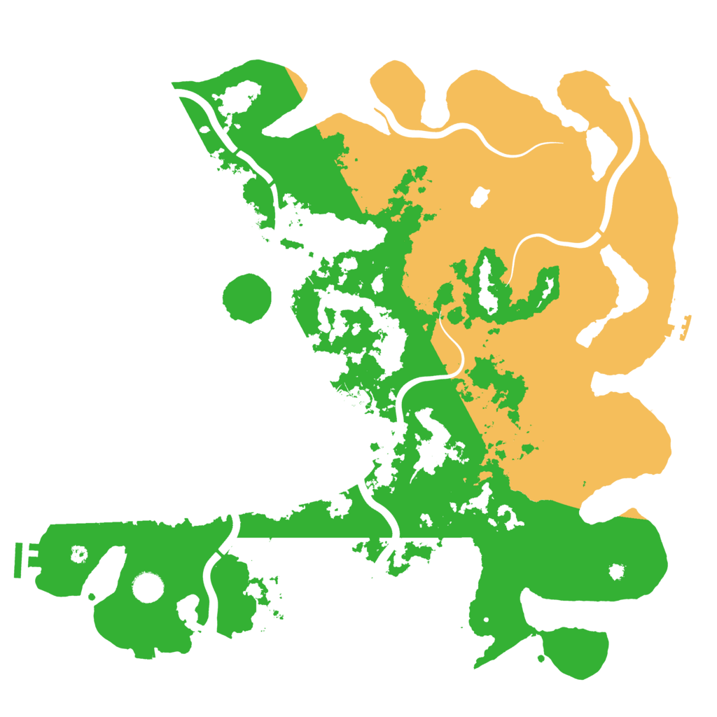Biome Rust Map: Procedural Map, Size: 4100, Seed: 25843