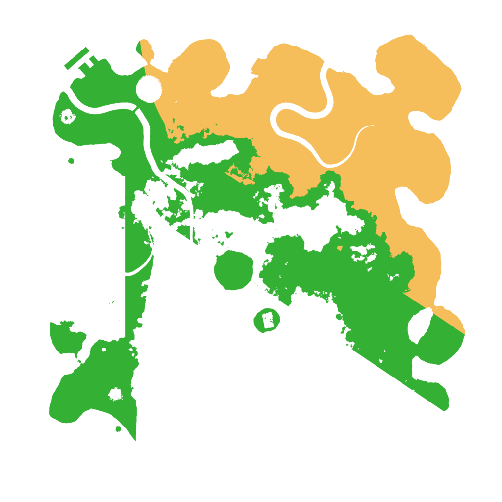 Biome Rust Map: Procedural Map, Size: 3500, Seed: 323720221