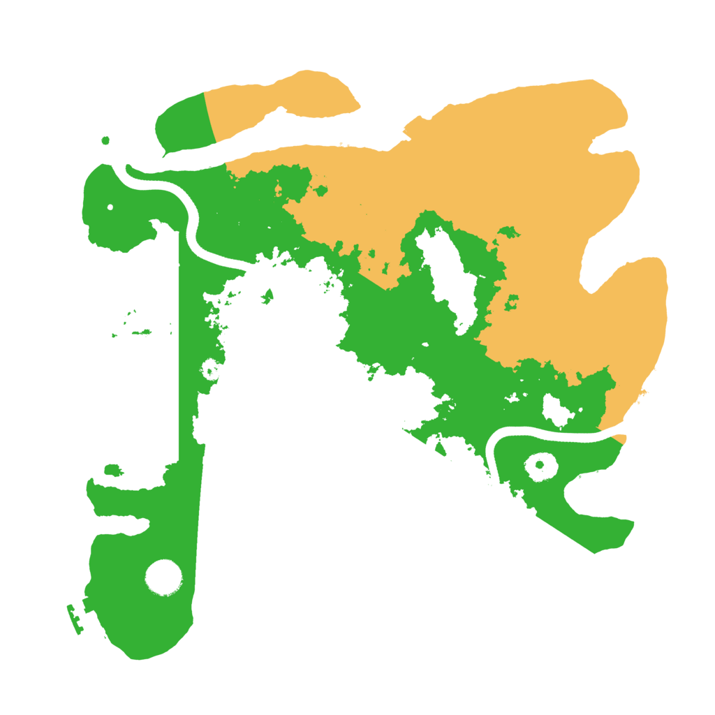 Biome Rust Map: Procedural Map, Size: 3500, Seed: 878399338