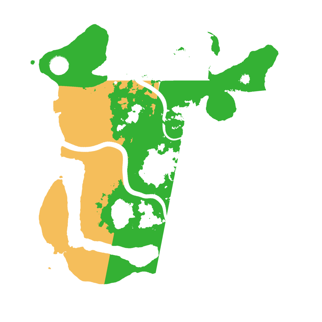 Biome Rust Map: Procedural Map, Size: 3000, Seed: 6636