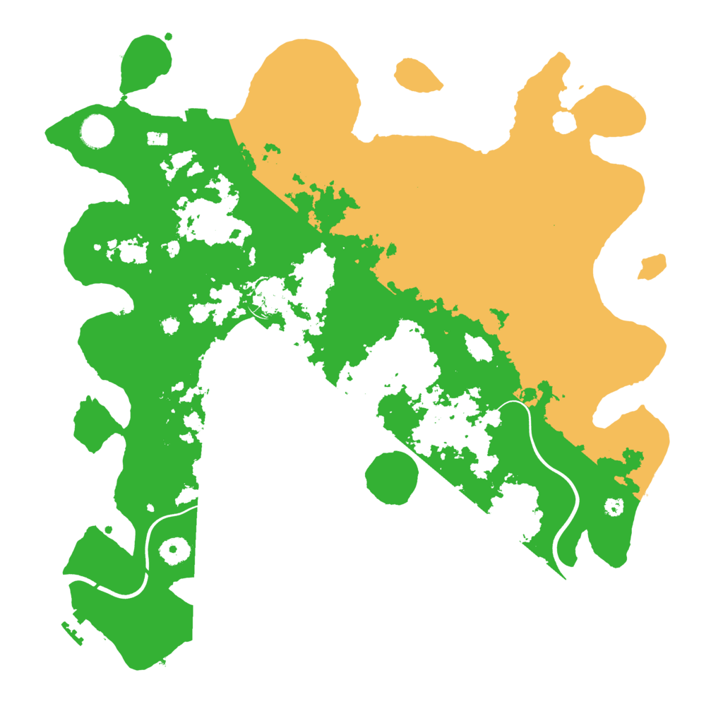 Biome Rust Map: Procedural Map, Size: 3800, Seed: 40623