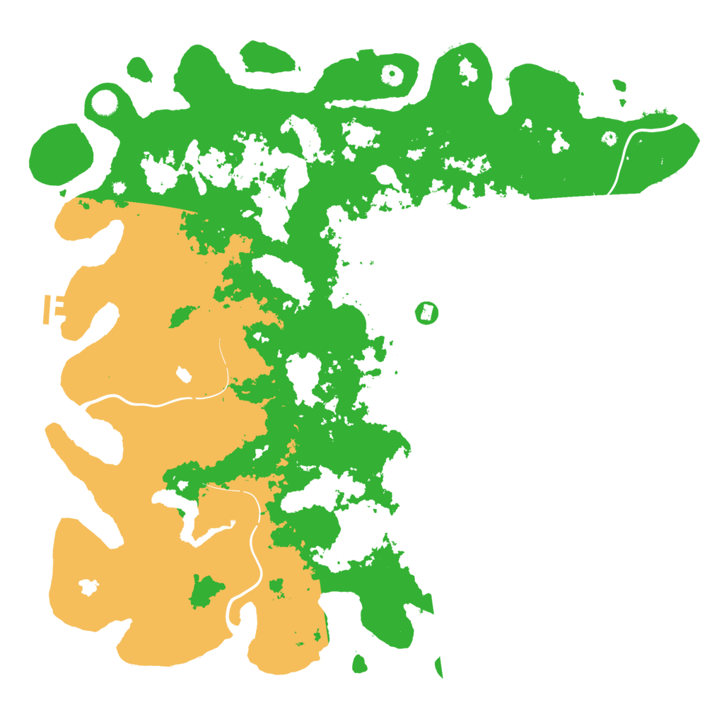 Biome Rust Map: Procedural Map, Size: 5000, Seed: 22123543