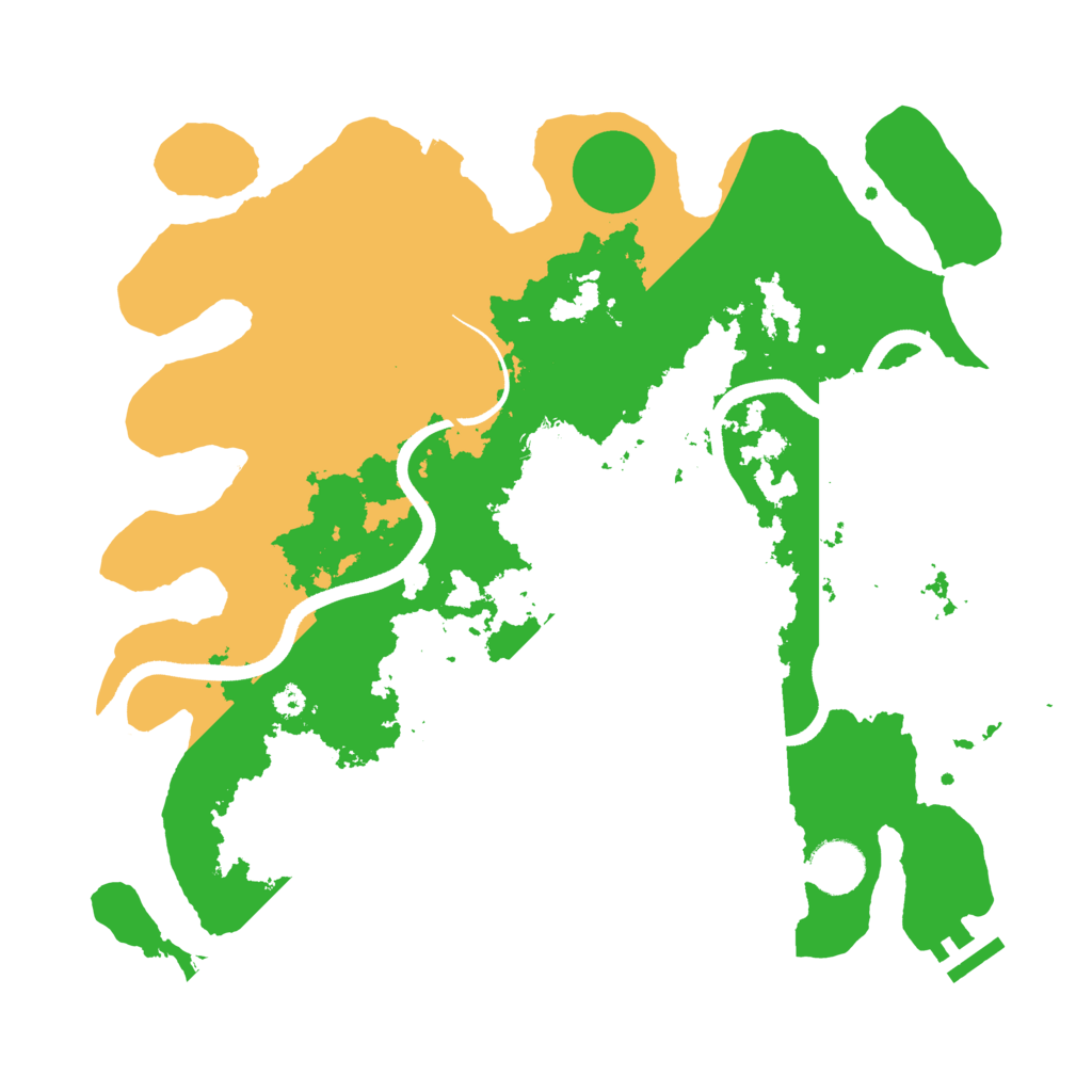 Biome Rust Map: Procedural Map, Size: 3500, Seed: 1340998975