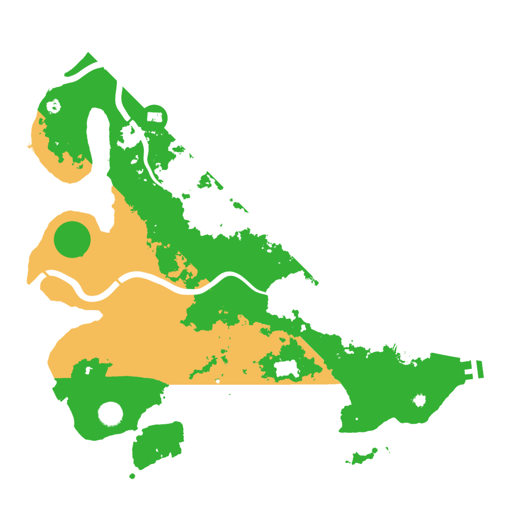 Biome Rust Map: Procedural Map, Size: 3700, Seed: 2008517300