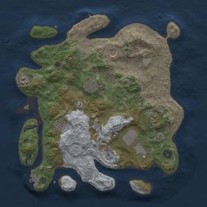 Thumbnail Rust Map: Procedural Map, Size: 3500, Seed: 1924399160, 14 Monuments