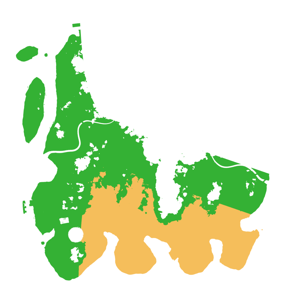 Biome Rust Map: Procedural Map, Size: 3500, Seed: 1615498363