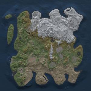 Thumbnail Rust Map: Procedural Map, Size: 3500, Seed: 1615498363, 18 Monuments