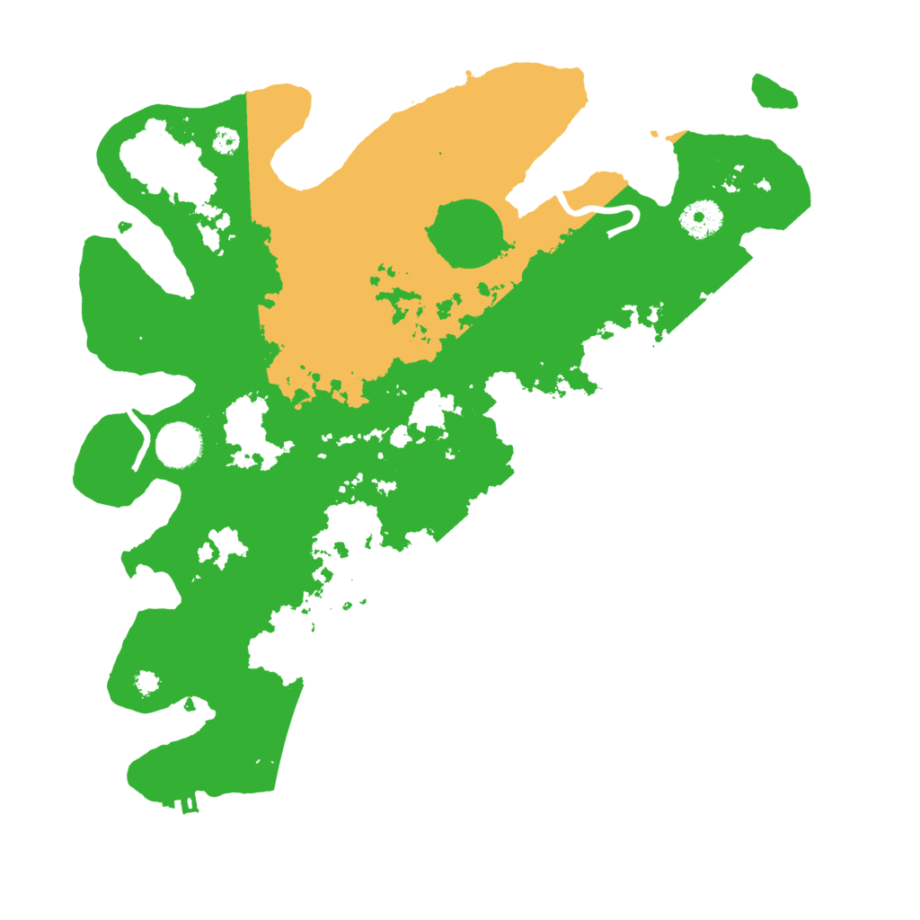 Biome Rust Map: Procedural Map, Size: 3500, Seed: 6819