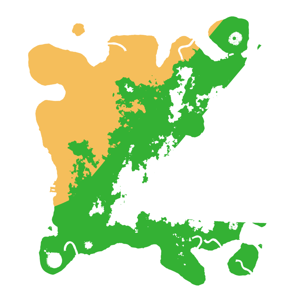 Biome Rust Map: Procedural Map, Size: 3500, Seed: 927188496