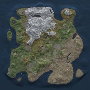 Thumbnail Rust Map: Procedural Map, Size: 3500, Seed: 1700211031, 17 Monuments