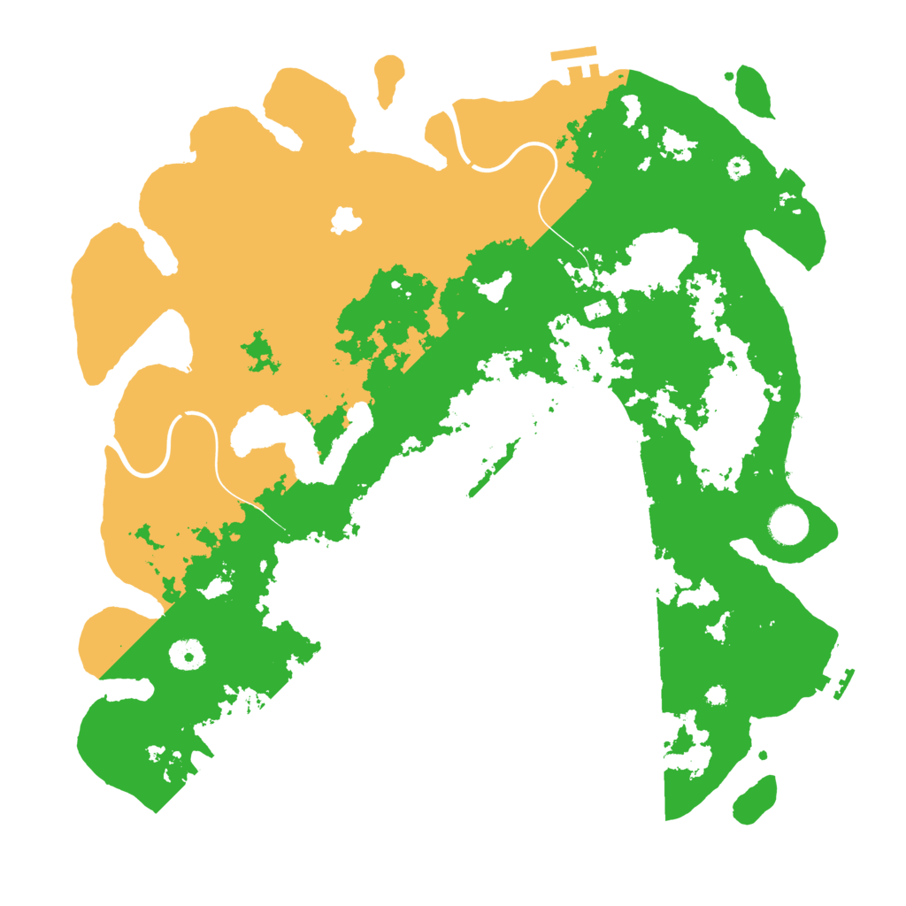 Biome Rust Map: Procedural Map, Size: 4000, Seed: 21967