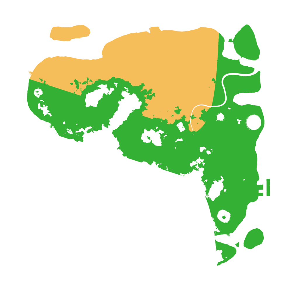 Biome Rust Map: Procedural Map, Size: 3500, Seed: 1557453686