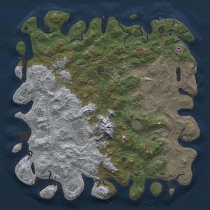 Thumbnail Rust Map: Procedural Map, Size: 5000, Seed: 938063050, 17 Monuments