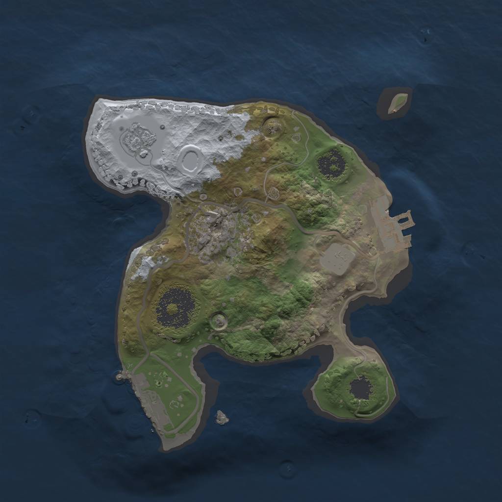 Rust Map: Procedural Map, Size: 1900, Seed: 456346, 6 Monuments
