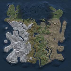 Thumbnail Rust Map: Procedural Map, Size: 4250, Seed: 259721532, 16 Monuments