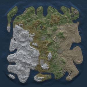 Thumbnail Rust Map: Procedural Map, Size: 4250, Seed: 1456623, 18 Monuments