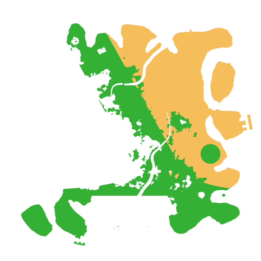 Biome Rust Map: Procedural Map, Size: 3500, Seed: 1100073122