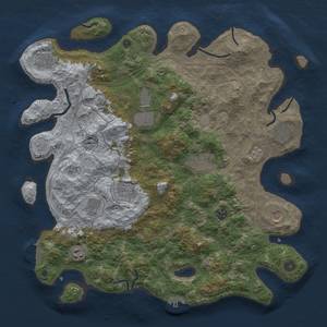 Thumbnail Rust Map: Procedural Map, Size: 4250, Seed: 524, 17 Monuments