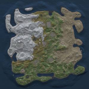 Thumbnail Rust Map: Procedural Map, Size: 4250, Seed: 455713194, 18 Monuments