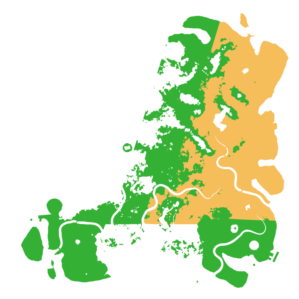 Biome Rust Map: Procedural Map, Size: 5500, Seed: 48780