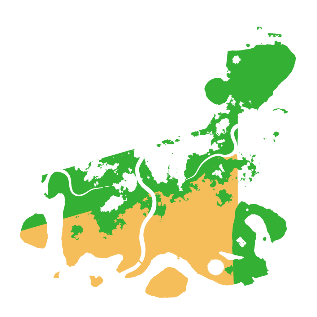 Biome Rust Map: Procedural Map, Size: 3500, Seed: 3196