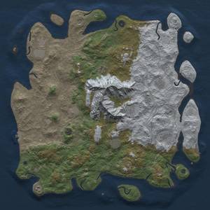 Thumbnail Rust Map: Procedural Map, Size: 5000, Seed: 73546249, 18 Monuments