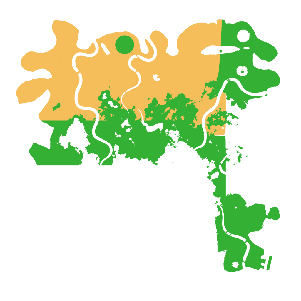 Biome Rust Map: Procedural Map, Size: 4250, Seed: 16545