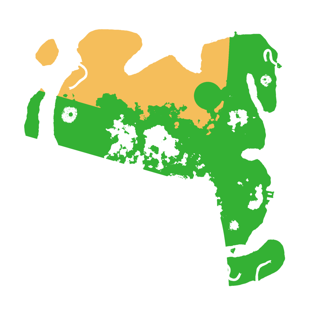 Biome Rust Map: Procedural Map, Size: 3000, Seed: 142522653