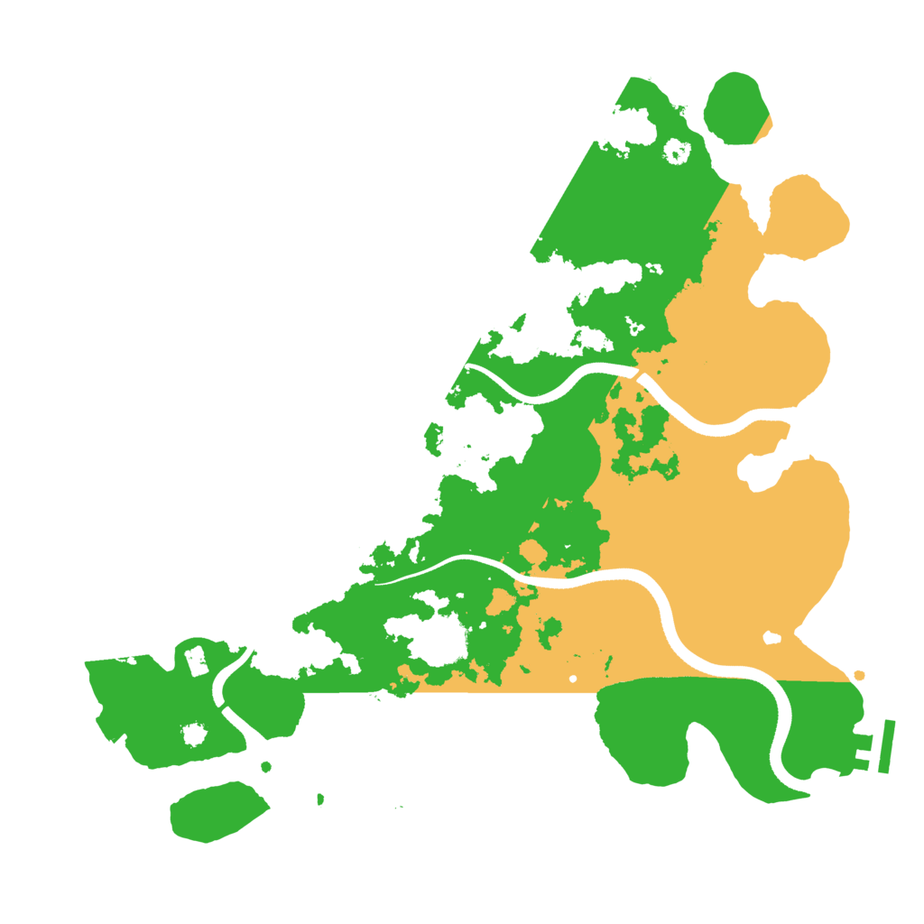 Biome Rust Map: Procedural Map, Size: 3500, Seed: 1297470752