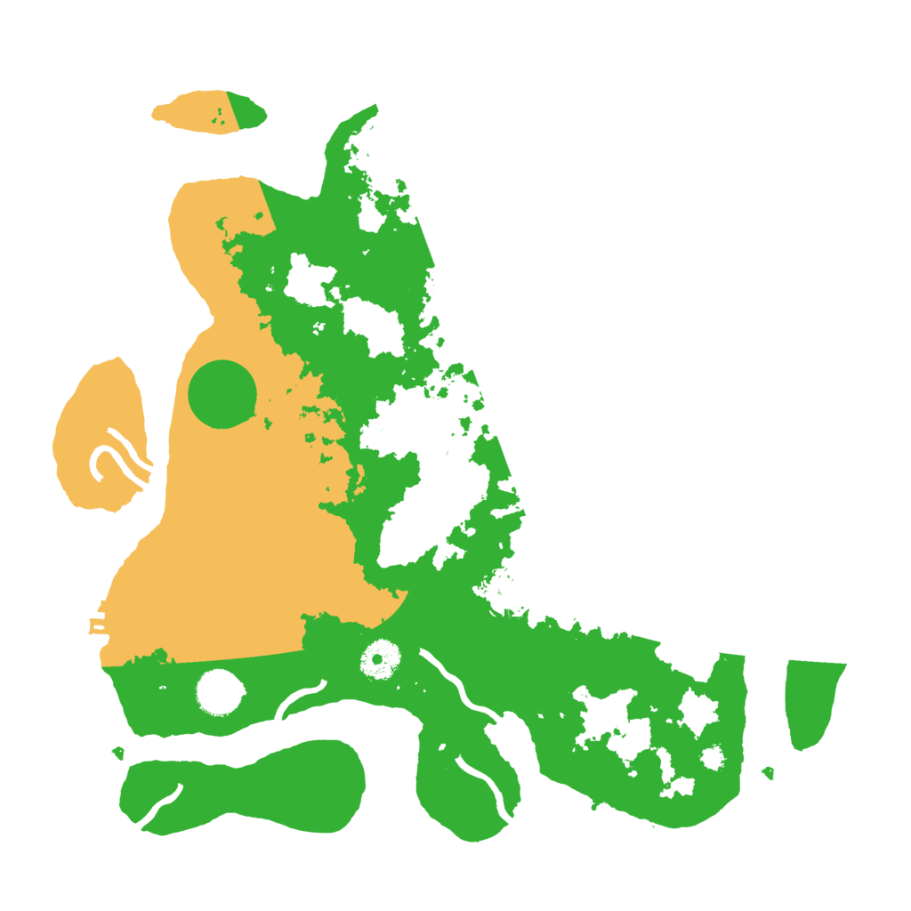Biome Rust Map: Procedural Map, Size: 3500, Seed: 336462625