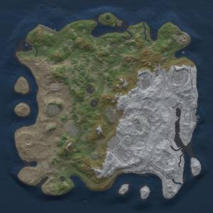 Thumbnail Rust Map: Procedural Map, Size: 4250, Seed: 1501756690, 18 Monuments