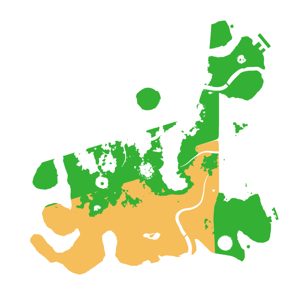 Biome Rust Map: Procedural Map, Size: 3500, Seed: 654987