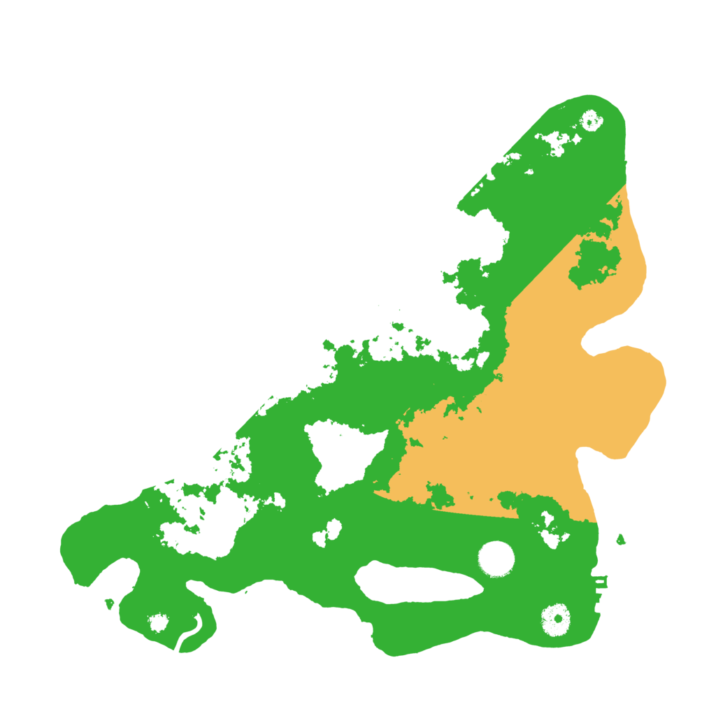 Biome Rust Map: Procedural Map, Size: 3500, Seed: 128848237