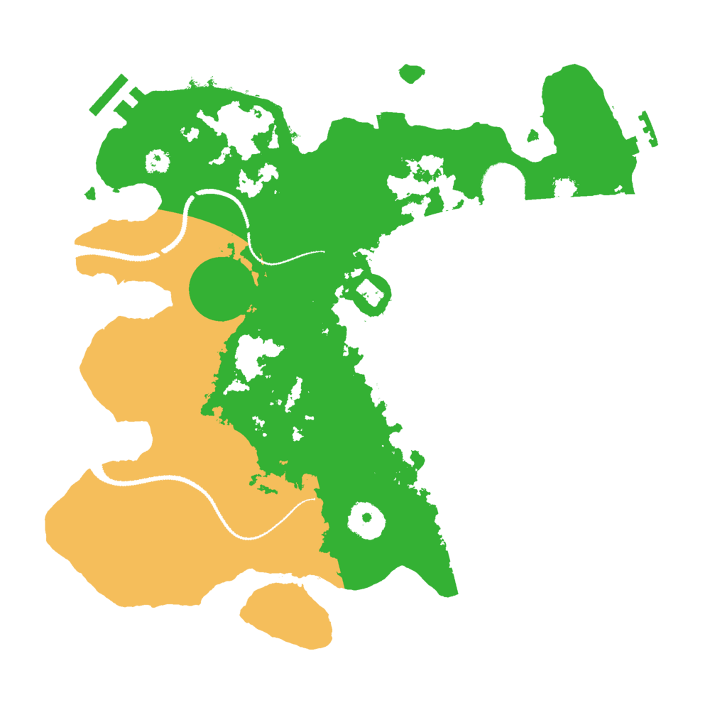Biome Rust Map: Procedural Map, Size: 3000, Seed: 257733248