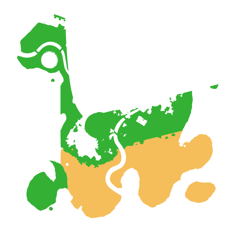 Biome Rust Map: Procedural Map, Size: 2580, Seed: 1