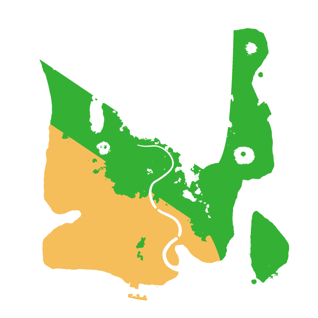 Biome Rust Map: Procedural Map, Size: 2500, Seed: 2413