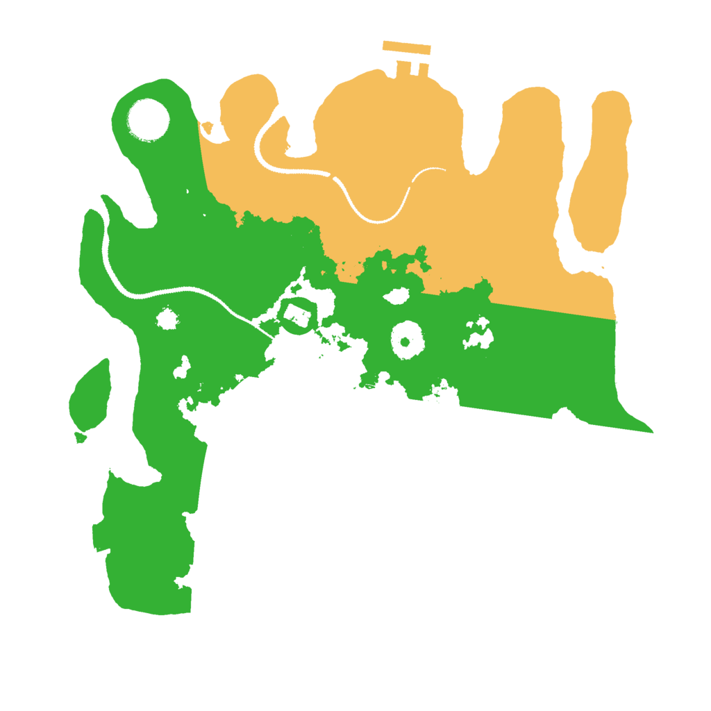Biome Rust Map: Procedural Map, Size: 3000, Seed: 1168860991