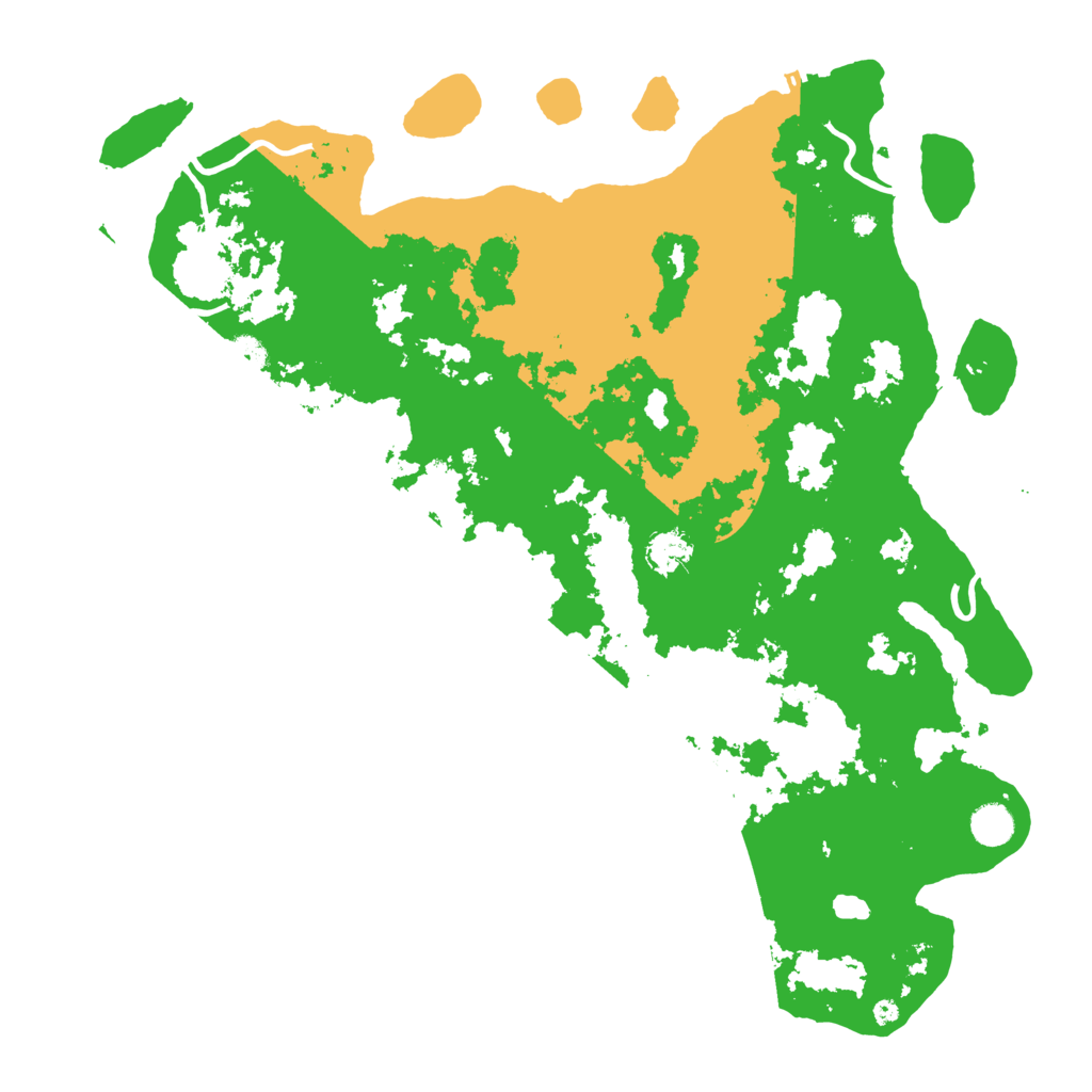 Biome Rust Map: Procedural Map, Size: 4500, Seed: 555666
