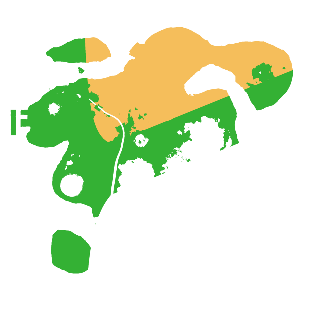 Biome Rust Map: Procedural Map, Size: 2500, Seed: 850609587